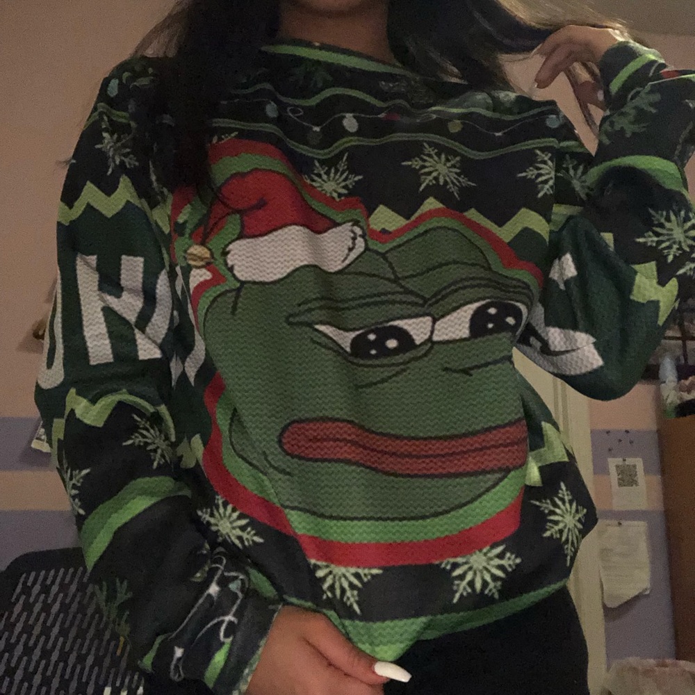 LIMITED EDITION SAD BOI PEPE XMAS SWEATER